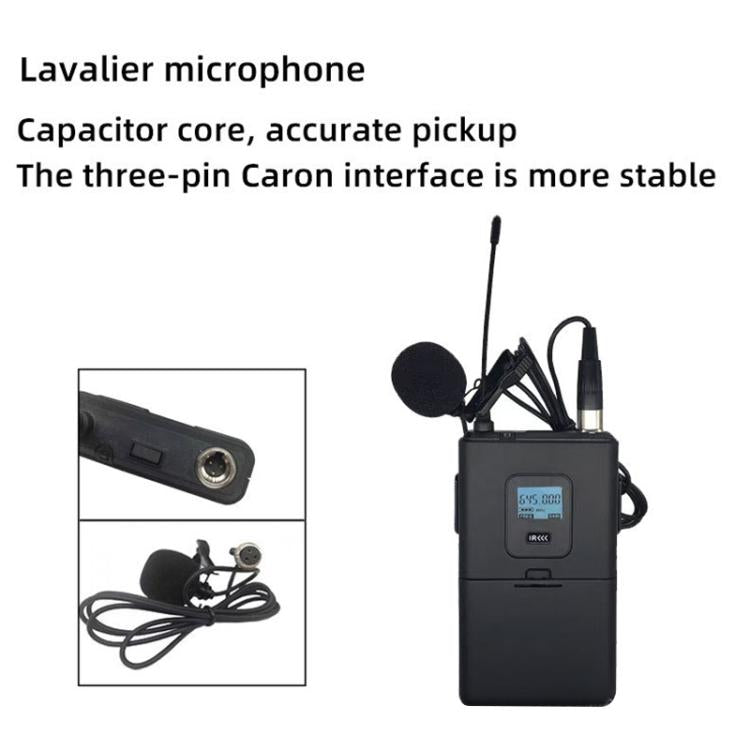Sistema microfono wireless U-620 1 a 2 canali UHF