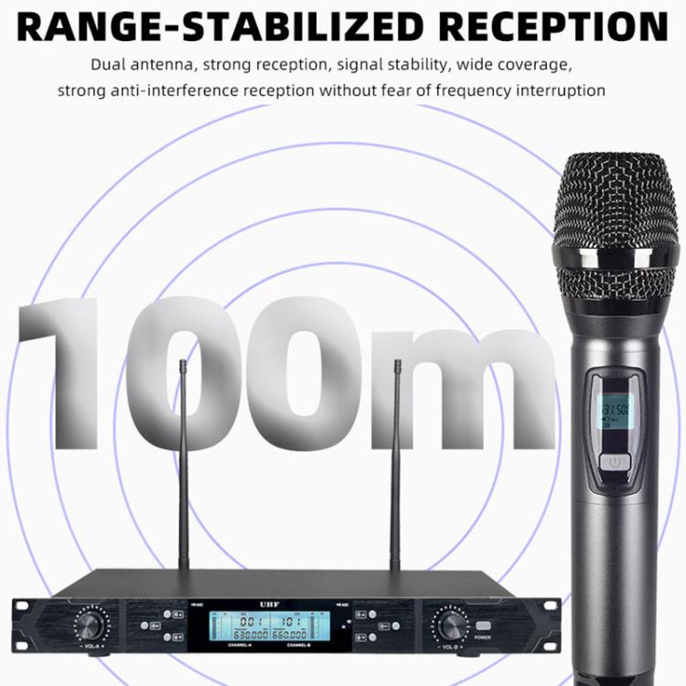 Sistema microfono wireless U-620 1 a 2 canali UHF