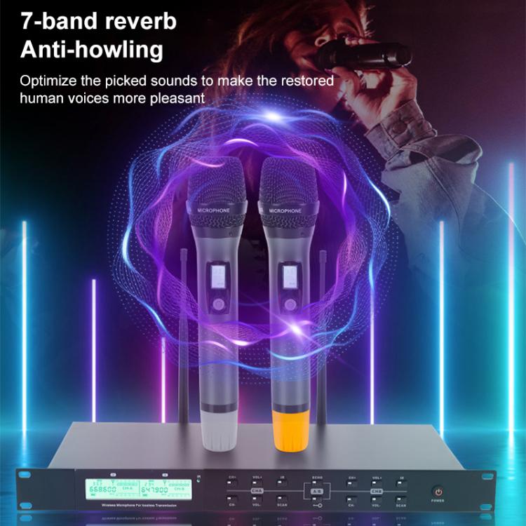 Microfono wireless karaoke AI-101 con 7 bande EQ