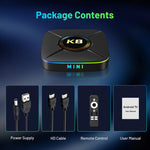 HK1 K8MINI Smart TV Box Android 14 4K UHD 2GB RAM