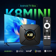 HK1 K8MINI Smart TV Box Android 14 4K UHD con telecomando, processore Quad-Core RK3518, 2GB+16GB, 2GB+32GB