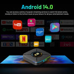 HK1 K8MINI Smart TV Box Android 14 4K UHD 2GB RAM