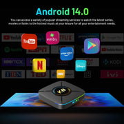 HK1 K8MINI Smart TV Box Android 14 4K UHD con telecomando, processore Quad-Core RK3518, 2GB+16GB, 2GB+32GB