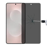 Pellicola in vetro temperato anti-spia ad alta trasparenza, copertura completa, supporto per lo sblocco tramite impronta digitale., For Samsung Galaxy S25 Edge 5G