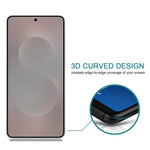Pellicola in vetro temperato anti-spia ad alta trasparenza, copertura completa, supporto per lo sblocco tramite impronta digitale., For Samsung Galaxy S25 Edge 5G