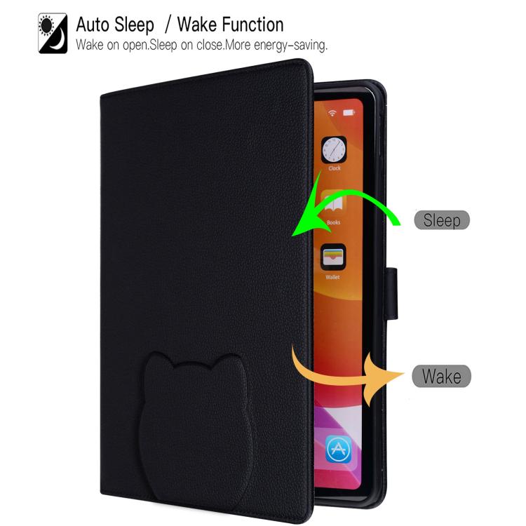 Custodia per tablet intelligente in similpelle effetto pelle di gatto e litchi, For Samsung Galaxy Tab S10 Lite / S10 FE, For Samsung Galaxy Tab S11, For Samsung Galaxy Tab S10+ / S9+, For Samsung Galaxy Tab S10 / S9 / S9 FE