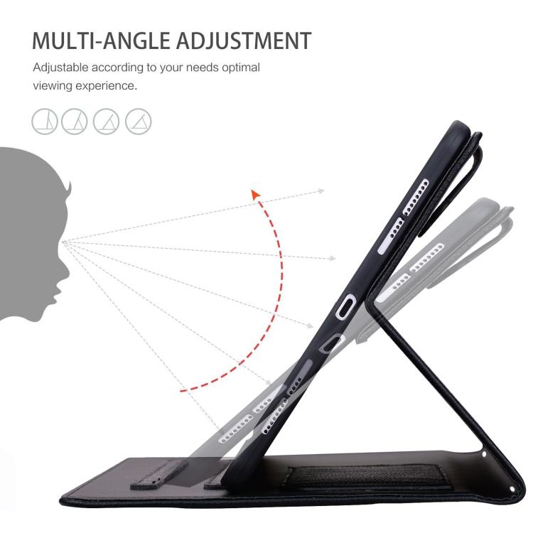 Custodia per tablet intelligente in similpelle effetto pelle di gatto e litchi, For Samsung Galaxy Tab S10 Lite / S10 FE, For Samsung Galaxy Tab S11, For Samsung Galaxy Tab S10+ / S9+, For Samsung Galaxy Tab S10 / S9 / S9 FE