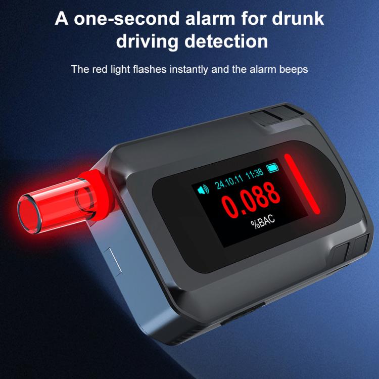 D2000 Tester portatile di precisione per il contenuto di alcol con schermo HD IPS, a soffiaggio., D2000