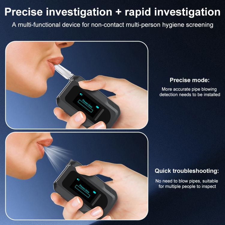D2000 Tester portatile di precisione per il contenuto di alcol con schermo HD IPS, a soffiaggio., D2000