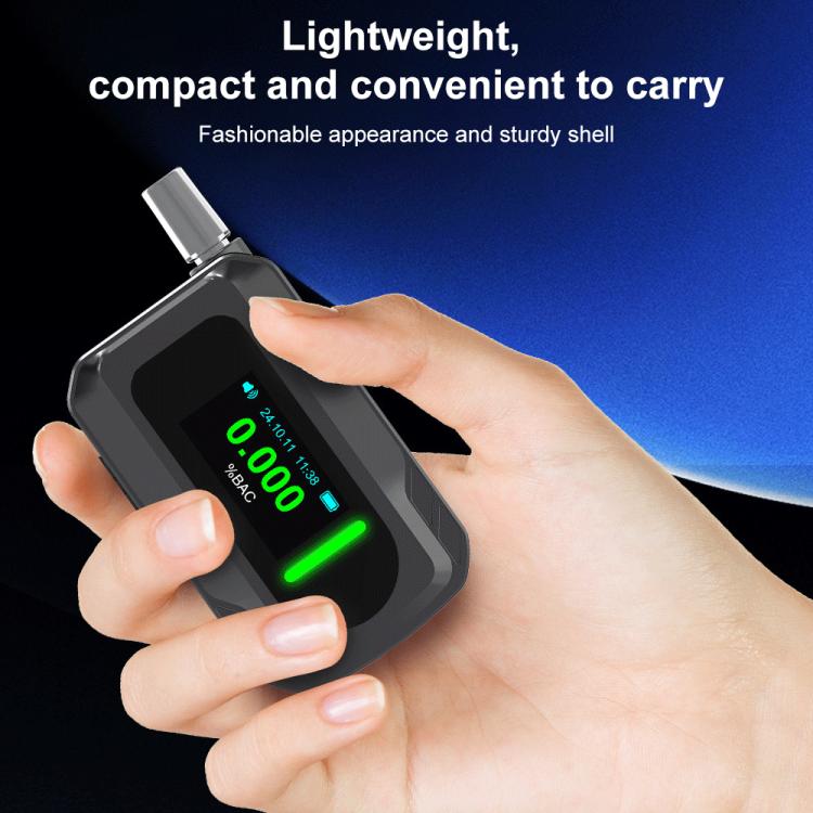 D2000 Tester portatile di precisione per il contenuto di alcol con schermo HD IPS, a soffiaggio., D2000