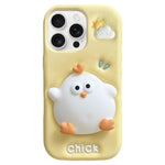 Custodia per telefono in silicone a forma di pulcino, facile da premere., For iPhone 13 Pro, For iPhone 13, For iPhone 12 Pro Max