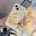 Custodia per telefono in silicone a forma di pulcino, facile da premere., For iPhone 13 Pro, For iPhone 13, For iPhone 12 Pro Max