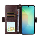 Custodia per telefono a tracolla in pelle di vacchetta con scomparti multipli per carte., For Samsung Galaxy A06 5G / 4G, For Samsung Galaxy A56 5G, For Samsung Galaxy A16 5G / 4G / A26 5G, For Samsung Galaxy A36 5G