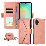 Custodia per telefono a tracolla in pelle di vacchetta con scomparti multipli per carte., For Galaxy A57 5G, For Samsung Galaxy A25e / A25 5G SC-53F, For Samsung Galaxy S25 FE 5G, For Samsung Galaxy A07 4G