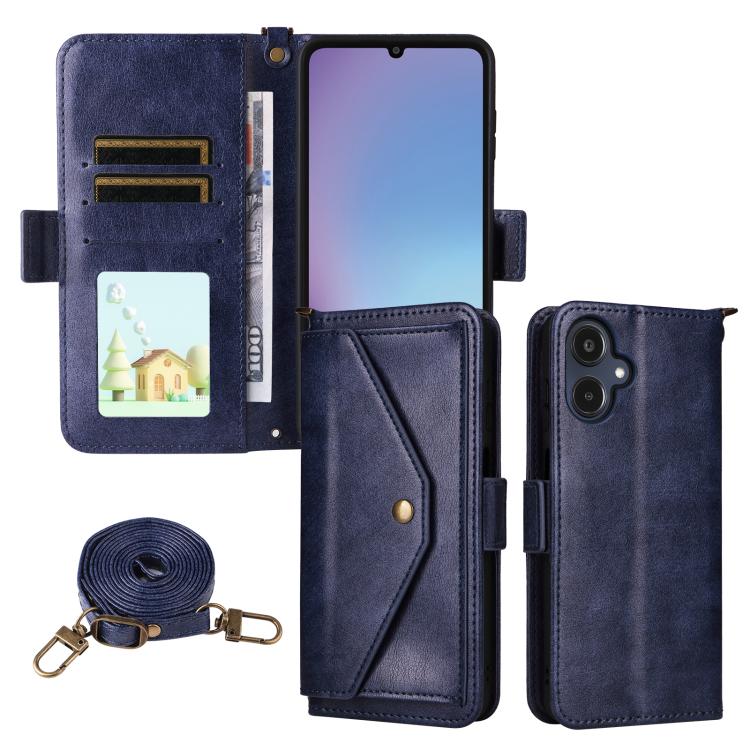 Custodia per telefono a tracolla in pelle di vacchetta con scomparti multipli per carte., For Galaxy A57 5G, For Samsung Galaxy A25e / A25 5G SC-53F, For Samsung Galaxy S25 FE 5G, For Samsung Galaxy A07 4G