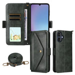 Custodia per telefono a tracolla in pelle di vacchetta con scomparti multipli per carte., For Galaxy A57 5G, For Samsung Galaxy A25e / A25 5G SC-53F, For Samsung Galaxy S25 FE 5G, For Samsung Galaxy A07 4G