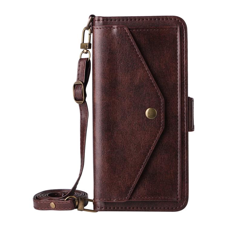 Custodia per telefono a tracolla in pelle di vacchetta con scomparti multipli per carte., For Samsung Galaxy S25 5G, For Samsung Galaxy A53 5G
