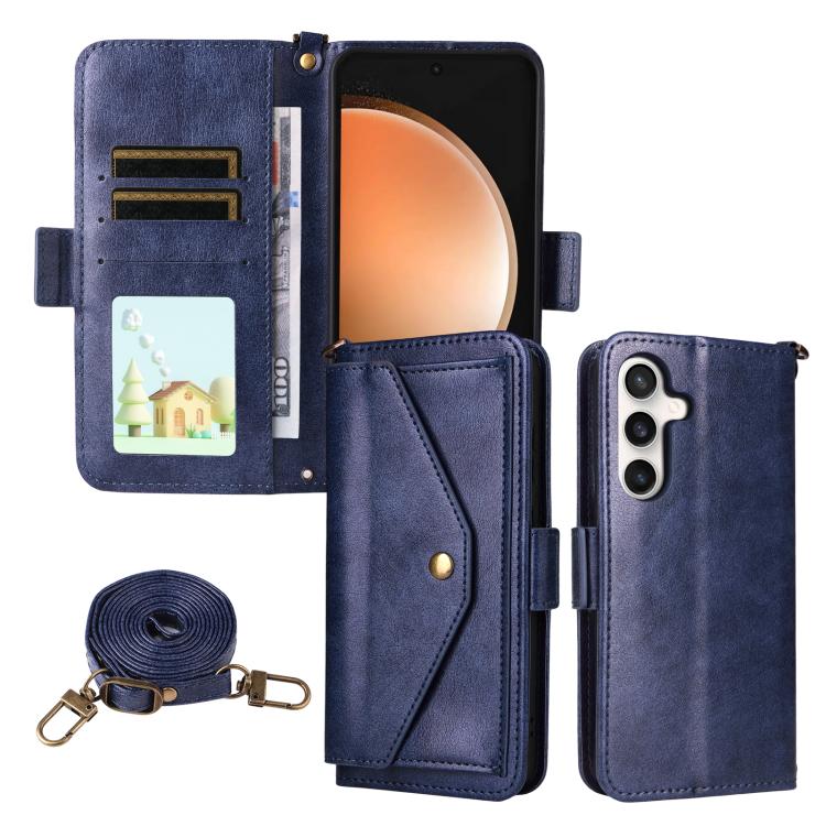 Custodia per telefono a tracolla in pelle di vacchetta con scomparti multipli per carte., For Galaxy A57 5G, For Samsung Galaxy A25e / A25 5G SC-53F, For Samsung Galaxy S25 FE 5G, For Samsung Galaxy A07 4G