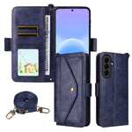 Custodia per telefono a tracolla in pelle di vacchetta con scomparti multipli per carte., For Galaxy A57 5G, For Samsung Galaxy A25e / A25 5G SC-53F, For Samsung Galaxy S25 FE 5G, For Samsung Galaxy A07 4G