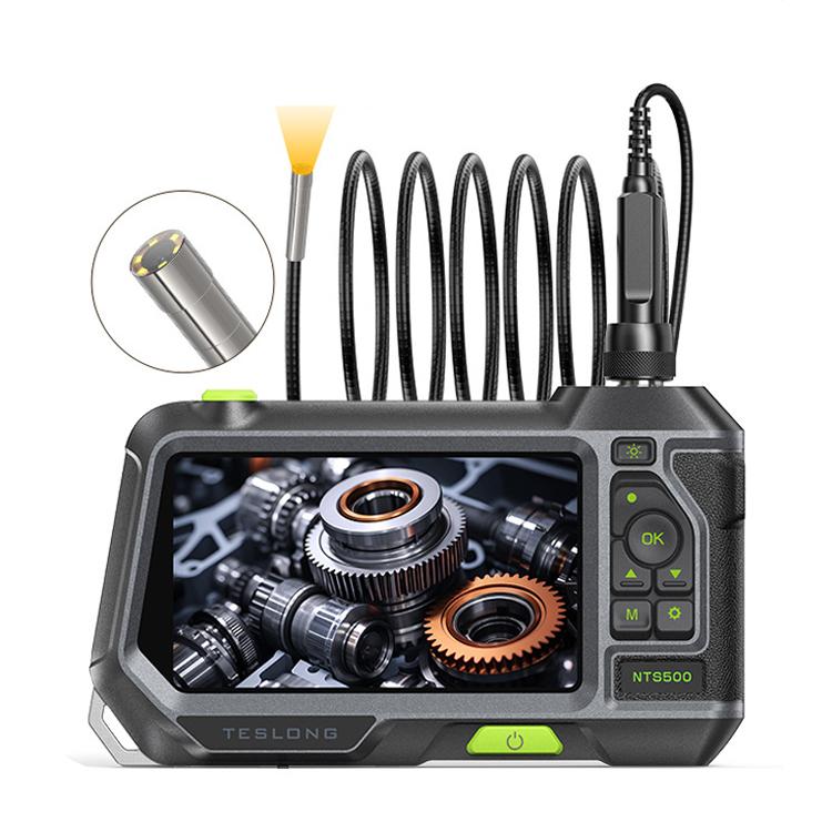 Endoscopio industriale per condotte TESLONG NTS500 con schermo HD da 5 pollici, 7.6mm Single Lens / 1m, 3.9mm Lens / 3m, 5.5mm Single Lens / 1m, 7.6mm Single Lens / 5m, 8mm Dual Lens / 1m, 3.9mm Single Lens / 1m, 5.5mm Dual Lens / 1m                   ...