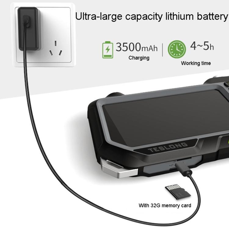 Endoscopio industriale per condotte TESLONG NTS500 con schermo HD da 5 pollici, 7.6mm Single Lens / 1m, 3.9mm Lens / 3m, 5.5mm Single Lens / 1m, 7.6mm Single Lens / 5m, 8mm Dual Lens / 1m, 3.9mm Single Lens / 1m, 5.5mm Dual Lens / 1m                   ...
