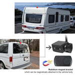Telecamera posteriore per auto magnetica a energia solare, wireless 2.4G WiFi con telecomando., Car Rear View Reversing Camera