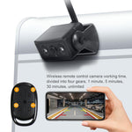 Telecamera posteriore per auto magnetica a energia solare, wireless 2.4G WiFi con telecomando., Car Rear View Reversing Camera
