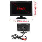 Kit di assistenza all'immagine con telecamera anteriore e laterale per il rilevamento dell'angolo cieco, schermo HD da 5 pollici 1080P., Side Front Blind Spot Camera