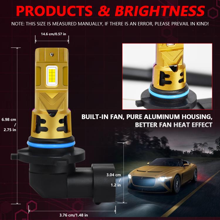 1 paio di lampadine a LED per fari auto da 35W, 3500LM, 6500K, 9005, 9006, H1, H4, H7, H11