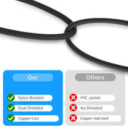 2 RCA Male to 2 RCA Male Audio Cable, 1m, 2m, 3m, 5m, 7.6m