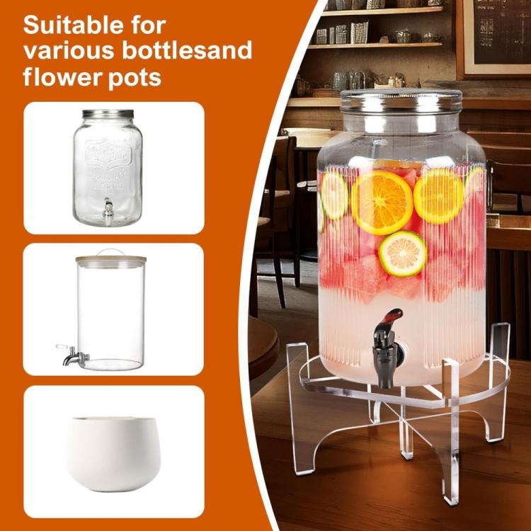 YX171 Dispenser per bevande in acrilico, porta bevande, supporto per torte, 19x19x8cm, 22x22x12cm