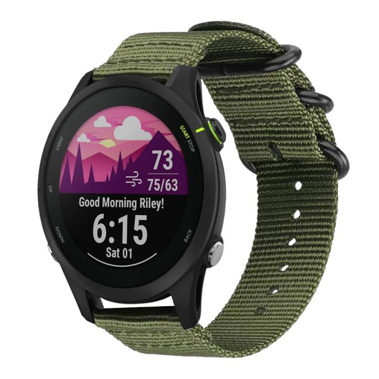 Cinturino per orologio in nylon e tela con fibbia ad anello xDfind, 18mm, 22mm, 20mm, 24mm