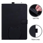 Custodia per tablet in pelle effetto pelle di gatto con motivo litchi, For Galaxy Tab S10 FE+ / S11