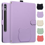 Custodia per tablet in pelle effetto pelle di gatto con motivo litchi, For Galaxy Tab S12+, For Galaxy Tab S12 Utra /S11 Ultra /S10 Ultra, For Galaxy Tab A11+ / A9+, For Galaxy Tab A11 / A9
