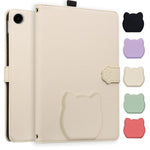 Custodia per tablet in pelle effetto pelle di gatto con motivo litchi, For Galaxy Tab S12+, For Galaxy Tab S12 Utra /S11 Ultra /S10 Ultra, For Galaxy Tab A11+ / A9+, For Galaxy Tab A11 / A9