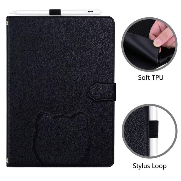 Custodia per tablet in pelle effetto pelle di gatto con motivo litchi, For Galaxy Tab S12+, For Galaxy Tab S12 Utra /S11 Ultra /S10 Ultra, For Galaxy Tab A11+ / A9+, For Galaxy Tab A11 / A9