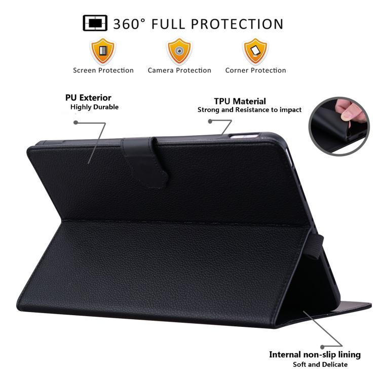 Custodia per tablet in pelle effetto pelle di gatto con motivo litchi, For Galaxy Tab S12+, For Galaxy Tab S12 Utra /S11 Ultra /S10 Ultra, For Galaxy Tab A11+ / A9+, For Galaxy Tab A11 / A9