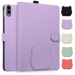 Custodia per tablet in pelle effetto pelle di gatto con motivo litchi, For Galaxy Tab S12+, For Galaxy Tab S12 Utra /S11 Ultra /S10 Ultra, For Galaxy Tab A11+ / A9+, For Galaxy Tab A11 / A9