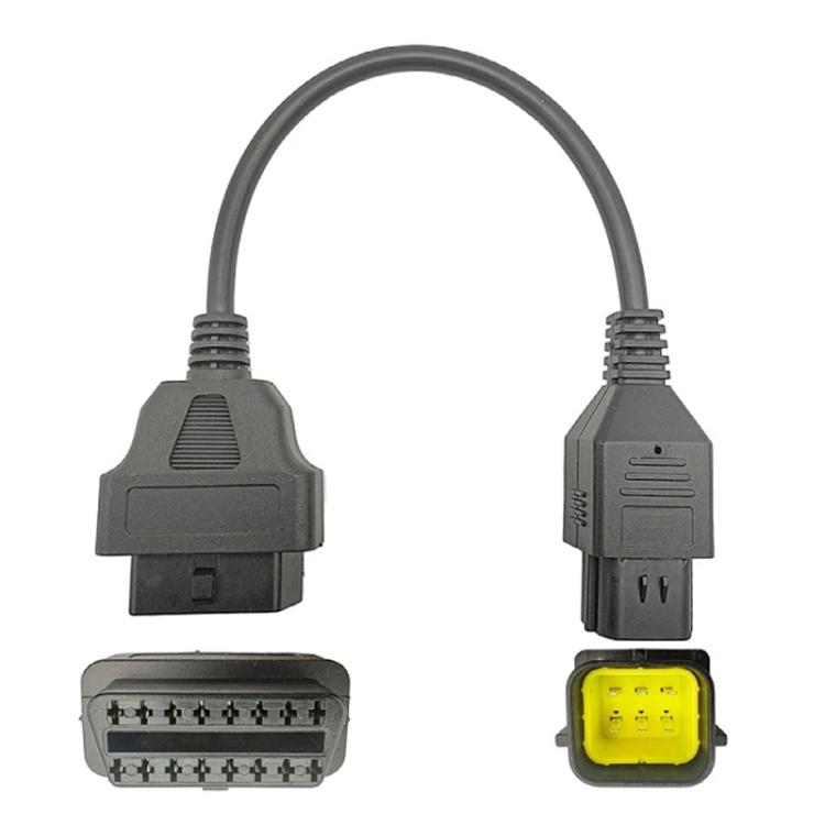 Cavo convertitore OBD2 per moto da 6 pin a 16 pin, cavo diagnostico, For Husqvarna