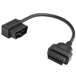 Cavo di collegamento a gomito da 16 pin maschio a OBD2 femmina, adattatore di prolunga OBD2, 16 Pin Male to OBD2 Female