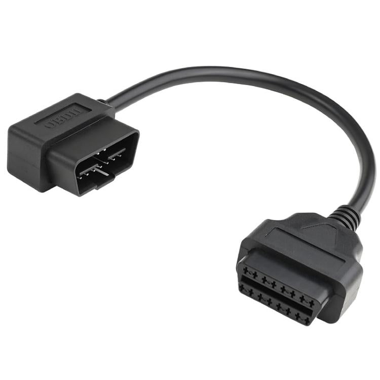 Cavo di collegamento a gomito da 16 pin maschio a OBD2 femmina, adattatore di prolunga OBD2, 16 Pin Male to OBD2 Female