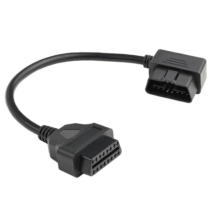Cavo di collegamento a gomito da 16 pin maschio a OBD2 femmina, adattatore di prolunga OBD2, 16 Pin Male to OBD2 Female