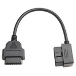 Cavo di collegamento a gomito da 16 pin maschio a OBD2 femmina, adattatore di prolunga OBD2, 16 Pin Male to OBD2 Female
