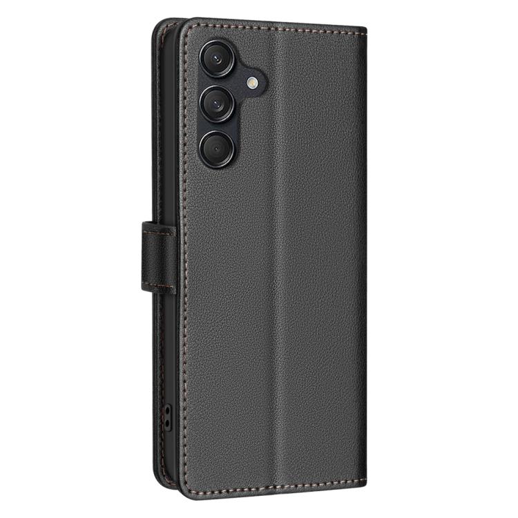 Custodia per telefono in pelle con texture litchi e protezione RFID antifurto., For Samsung Galaxy S25 FE 5G