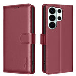 Custodia per telefono in pelle con texture litchi e protezione RFID antifurto., For Galaxy S26 FE 5G, For Samsung Galaxy S26 Ultra 5G, For Samsung Galaxy S26 5G, For Samsung Galaxy S25 FE 5G