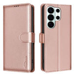 Custodia per telefono in pelle con texture litchi e protezione RFID antifurto., For Galaxy S26 FE 5G, For Samsung Galaxy S26 Ultra 5G, For Samsung Galaxy S26 5G, For Samsung Galaxy S25 FE 5G