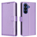 Custodia per telefono in pelle con texture litchi e protezione RFID antifurto., For Galaxy S26 FE 5G, For Samsung Galaxy S26 Ultra 5G, For Samsung Galaxy S26 5G, For Samsung Galaxy S25 FE 5G