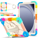 Custodia ibrida in silicone con robot dai colori a contrasto per PC e tablet., For Samsung Galaxy Tab A11+, For Samsung Galaxy Tab A11