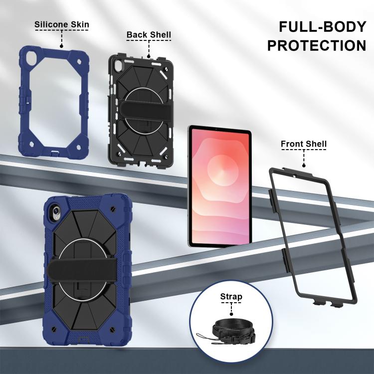 Custodia ibrida in silicone con robot dai colori a contrasto per PC e tablet., For Samsung Galaxy Tab S11, For Samsung Galaxy Tab S10 FE / S9