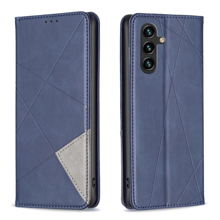 Custodia per telefono in pelle magnetica con texture a rombi, For Galaxy S26 FE 5G, For Samsung Galaxy S26 Ultra 5G, For Samsung Galaxy S26 5G, For Samsung Galaxy S25 FE 5G
